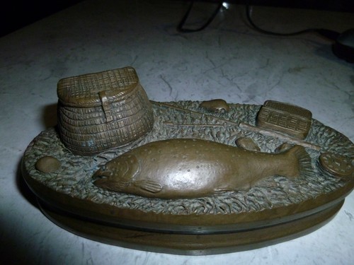 David hughes sculpture trout - hughes,
